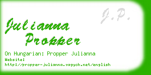 julianna propper business card